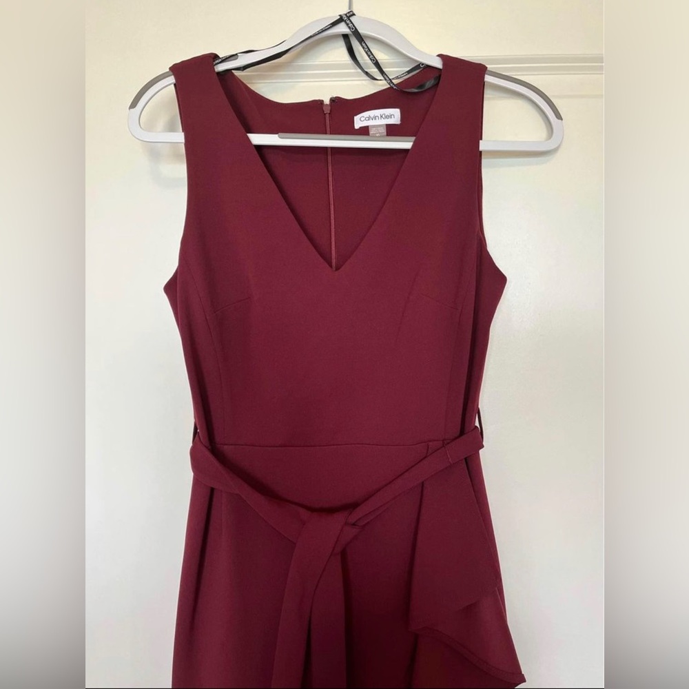 Maroon/Burgundy Calvin Klein Dress